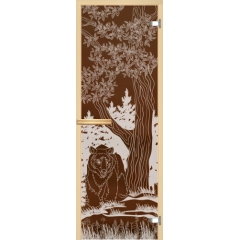 Дверь AKMA Art 70x190 рисунок "Медведь"